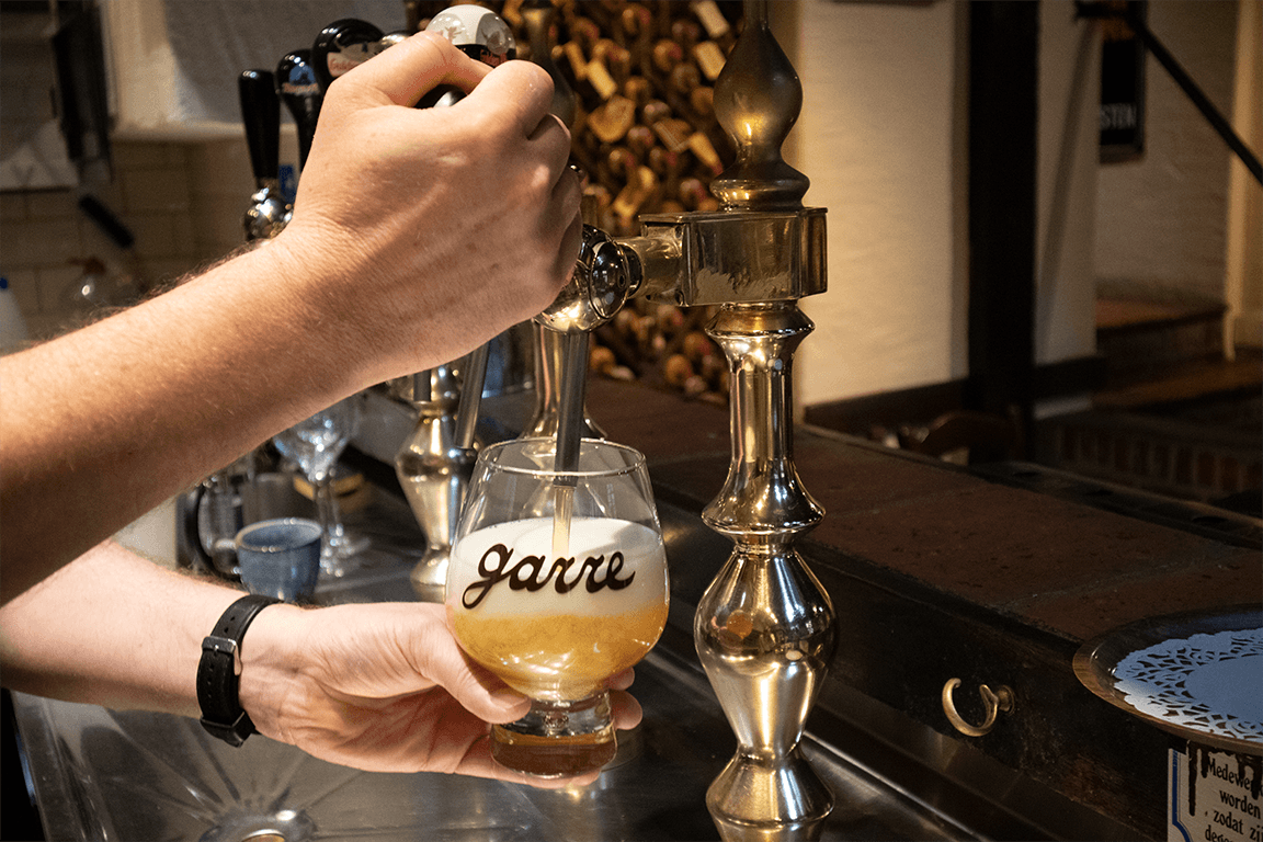 tappen van een garre