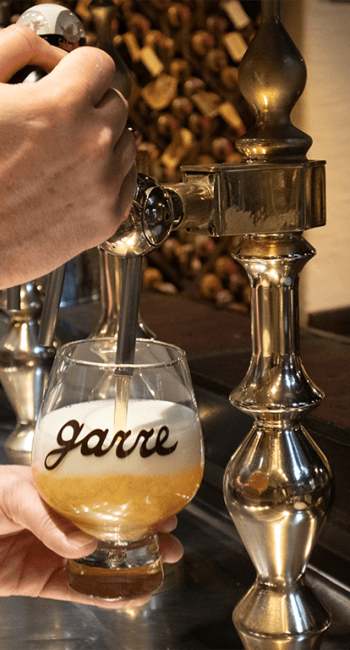 tappen van een garre